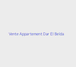 Vente Appartement F5 Alger